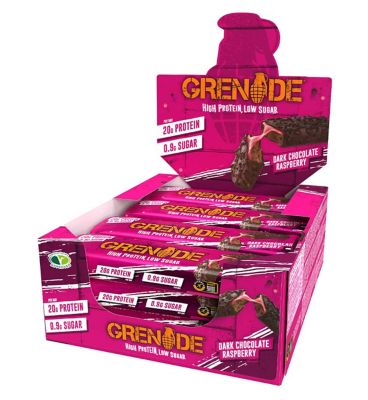 Grenade Carb Killa High Protein Bar Dark Chocolate Raspberry - 60g x 12 Bars