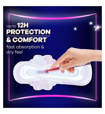 Always Platinum Secure Night Extra (Size 5) Sanitary Towels With Wings 12 Pads