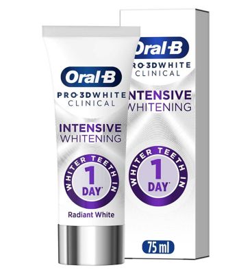 Oral-B Pro 3D White Clinical Radiant White Toothpaste 75ml