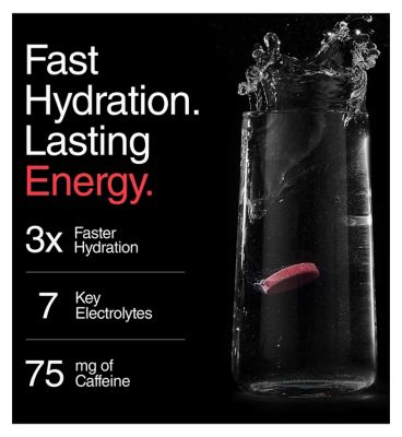 Phizz Cherry + Caffeine Boost 3-in-1 Hydration, Electrolytes and Vitamins Effervescent Tablets - 20 Tablets