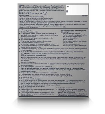 Boots Direct to Skin Heat Patch (4 Patches)