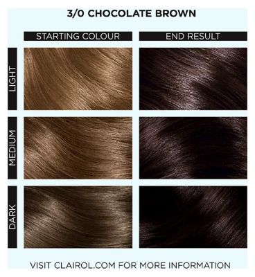 Clairol Colour Studio Step 2 Permanent Colour Cream 3/0 Chocolate Brown 50ml