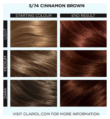 Clairol Colour Studio Step 2 Permanent Colour Cream 5/74 Cinnamon Brown 50ml