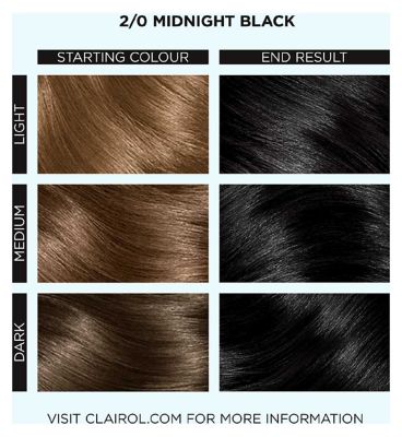 Clairol Colour Studio Step 2 Permanent Colour Cream 2/0 Midnight Black 50ml