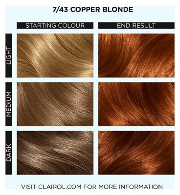 Clairol Colour Studio Step 2 Permanent Colour Cream 7/43 Copper Blonde 50ml