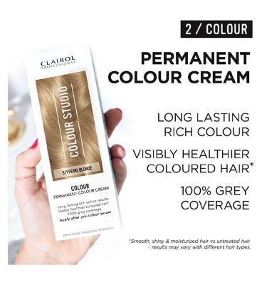 Clairol Colour Studio Step 2 Permanent Colour Cream 9/1 Pearl Blonde 50ml