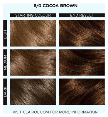 Clairol Colour Studio Step 2 Permanent Colour Cream 5/0 Cocoa Brown 50ml