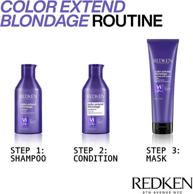 REDKEN Color Extend Blondage, Purple Shampoo, For Blonde Hair, Vi Violet Pigment 300ml