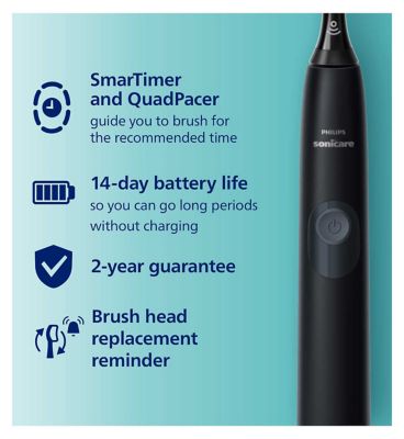 Philips Sonicare 4100 <br/>Electric Toothbrush Black - HX3681/54