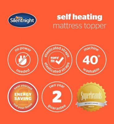 Silentnight Heat Genie Self Heating Mattress Topper Double
