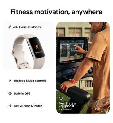 Fitbit Charge 6 Porcelain & Silver