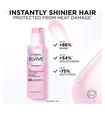 L’Oréal Paris Elvive Glycolic Gloss Leave-In Serum for Dull Hair 150ml