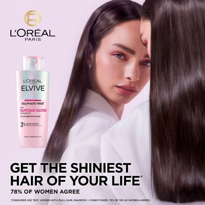 L’Oréal Paris Elvive Glycolic Gloss Sulphate Free Shampoo for Dull Hair 200ml