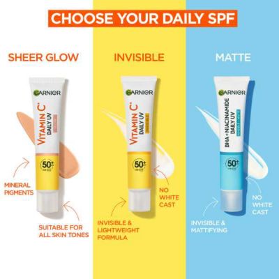 Garnier Vitamin C Daily UV Fluid SPF50+ Invisible 40ml