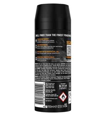 Lynx Fine Fragrance Collection Premium Deodorant Bodyspray Black Vanilla 150ml
