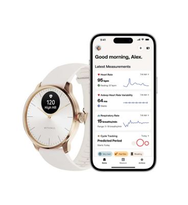 Withings Scanwatch Light Rose Gold White