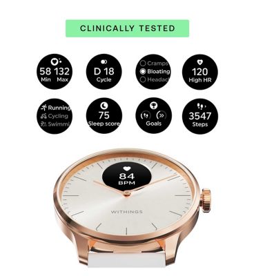 Withings Scanwatch Light Rose Gold White