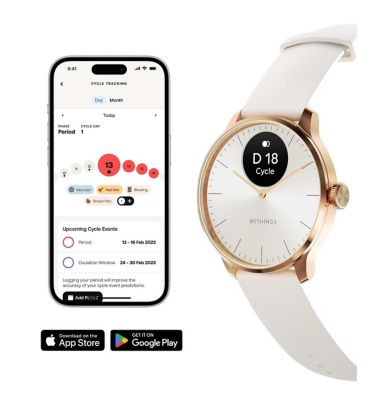 Withings Scanwatch Light Rose Gold White