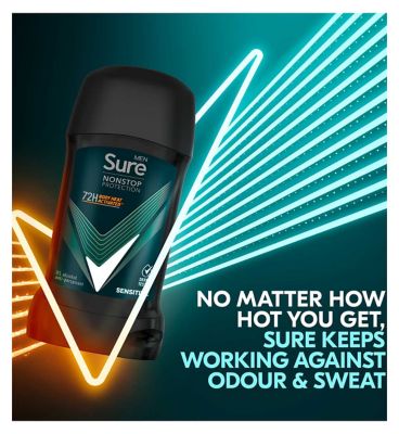 Sure Men Sensitive Nonstop Protection Antiperspirant Deodorant Stick 50ml