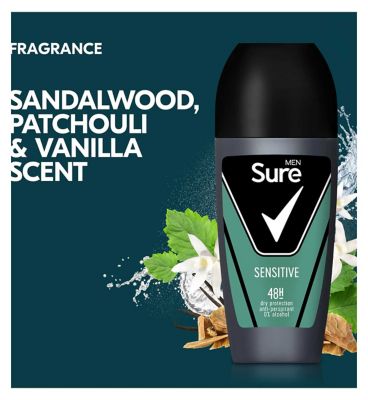 Sure Men Sensitive Antiperspirant Roll On 50ml