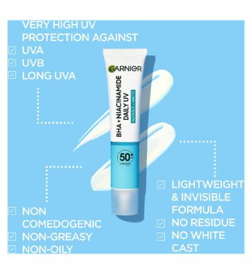 Garnier BHA+Niacinamide Daily UV Fluid SPF50 40ml