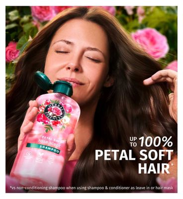 Herbal Essences Rose Scent Petal Soft Conditioner 250ml to Nourish Dry Hair, Sulfate Free