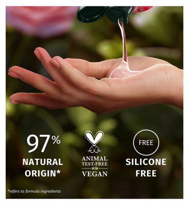 Herbal Essences Rose Scent Petal Soft Shampoo 350ml to Nourish Dry Hair, Silicone Free