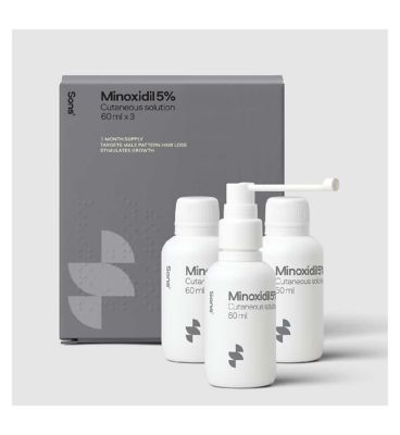 Sons Minoxidil 5% Cutaneous Solution 3 x 60ml