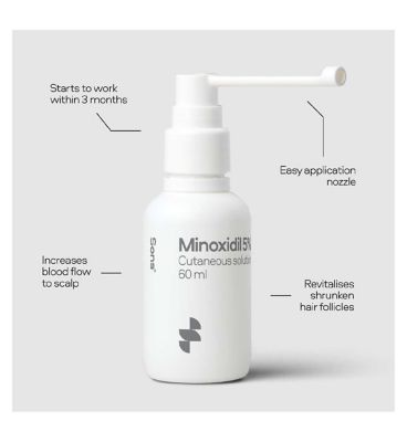 Sons Minoxidil 5% Cutaneous Solution 3 x 60ml