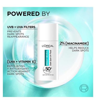 L'Oréal Paris Bright Reveal Dark Spot UV Fluid SPF 50+ Niacinamide 50ml