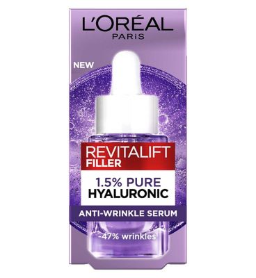 L'Oreal Paris Hyaluronic Acid Serum Revitalift Filler [+Hyaluronic Acid] Anti-Wrinkle Dropper Serum 15ml