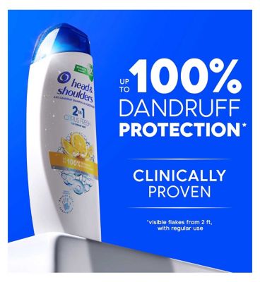 Head & Shoulders Citrus Fresh 2in1 Anti Dandruff Shampoo for greasy hair 330ml. Daily use