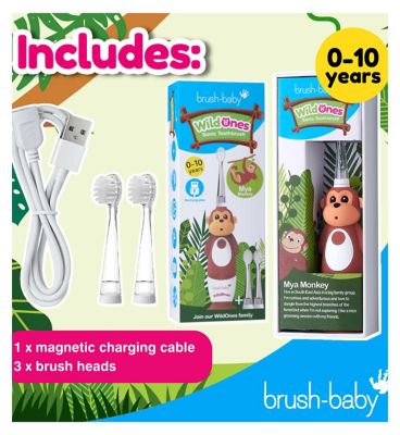 brush-baby WildOnes Monkey Rechargeable Toothbrush