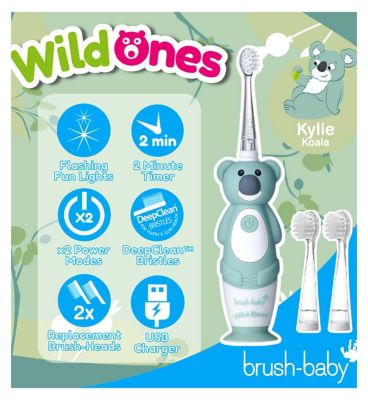 brush-baby WildOnes Koala Rechargeable Toothbrush & WildOnes Applemint Toothpaste