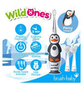 brush-baby WildOnes Penguin Rechargeable Toothbrush & WildOnes Applemint Toothpaste