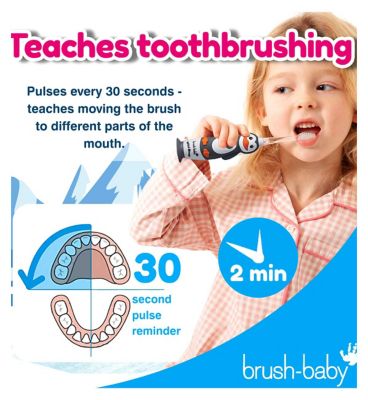 brush-baby WildOnes Penguin Rechargeable Toothbrush & WildOnes Applemint Toothpaste