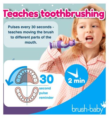 brush-baby WildOnes Hippo Rechargeable Toothbrush & WildOnes Applemint Toothpaste