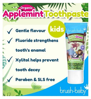 brush-baby WildOnes Hippo Rechargeable Toothbrush & WildOnes Applemint Toothpaste