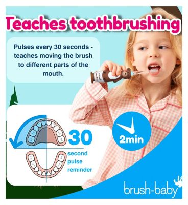 brush-baby WildOnes Bear Rechargeable Toothbrush & WildOnes Applemint Toothpaste
