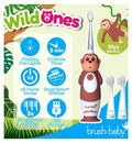 brush-baby WildOnes Monkey Rechargeable Toothbrush & WildOnes Applemint Toothpaste