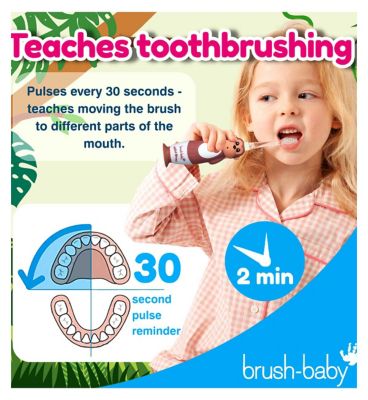 brush-baby WildOnes Monkey Rechargeable Toothbrush & WildOnes Applemint Toothpaste