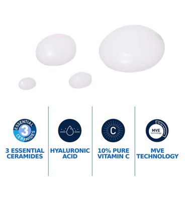 CeraVe Skin Renewing 10% Pure Vitamin C Serum with Ceramides for Brighter & Smoother Skin 30ml