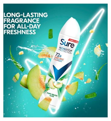 Sure Women Pure Melon Aloe Nonstop Protection Antiperspirant Deodorant 250ml