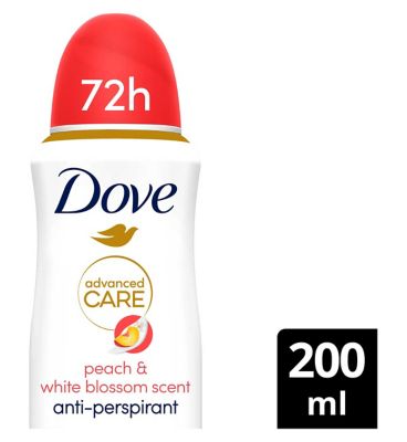 Dove Advanced Care Go Fresh Antiperspirant Deodorant Peach & White Blossom 200ml