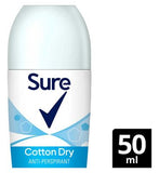Sure Women Antiperspirant Roll On Cotton Dry 50 ml