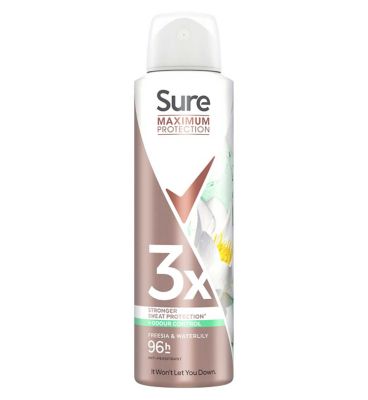 Sure Women Freesia & Waterlily Maximum Protection Antiperspirant Deodorant 150ml