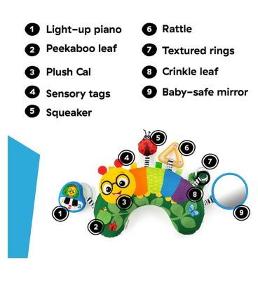 Baby Einstein Cal-a-Pillow Tummy Time Activity Pillow