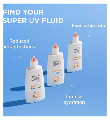 Garnier Ambre Solaire Super UV Vitamin Cg Facial SPF50+ Fluid 40ml