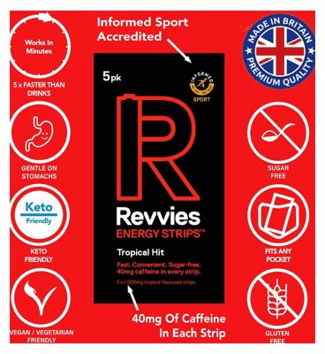 Revvies Energy Strips Tropical Hit - 5 Strips