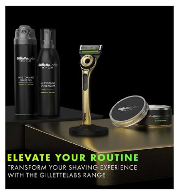 GilletteLabs UEFA Champions League Special Edition Razor, 1 Handle, 1 Blade, 1 Magnetic Stand